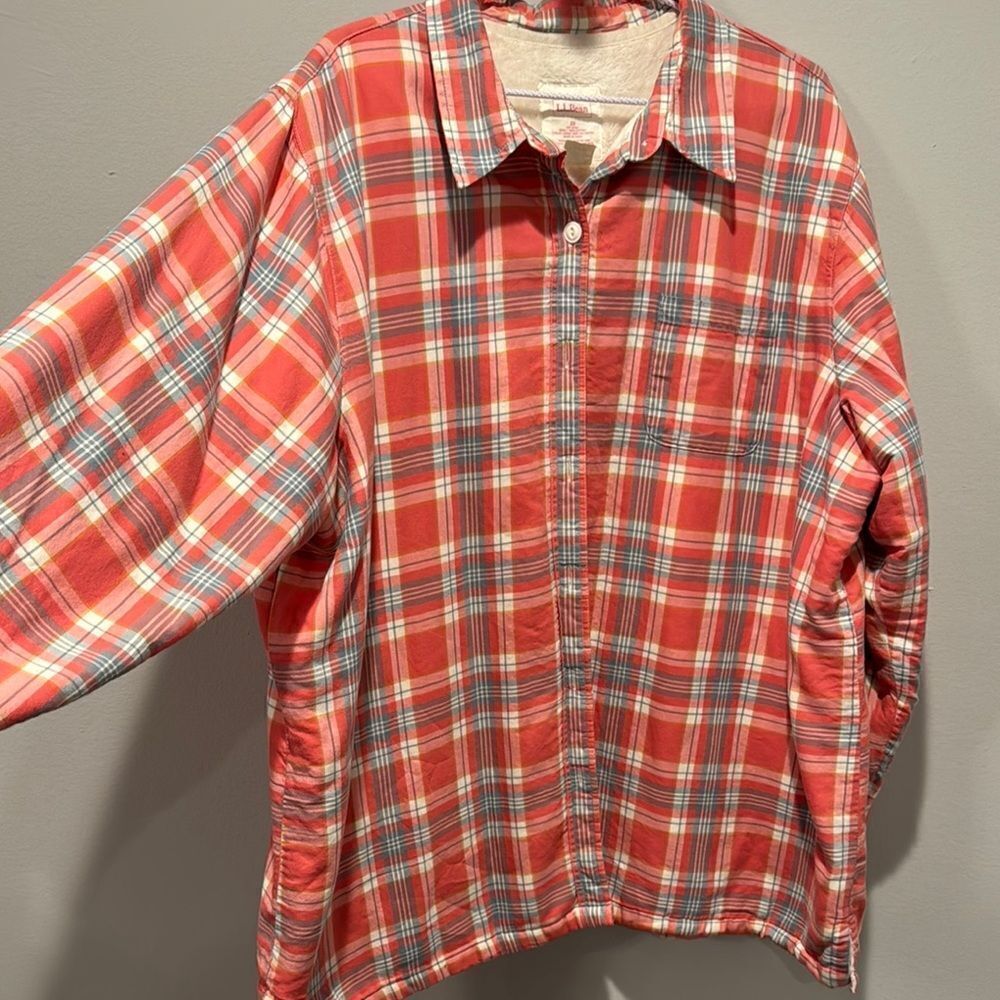 Red Plaid Button-Up Shirt - Picture 3 of 8